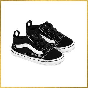 🚫sold🚫 Vans Infant Old Skool Crib Shoes – Black & White